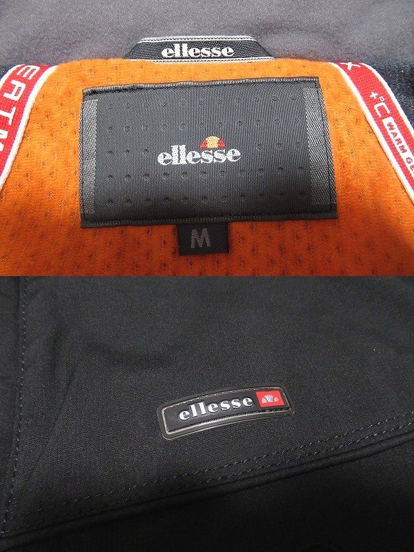 z11445:ellesse（エレッセ）スキーウェアジャケット/黒/M_画像7