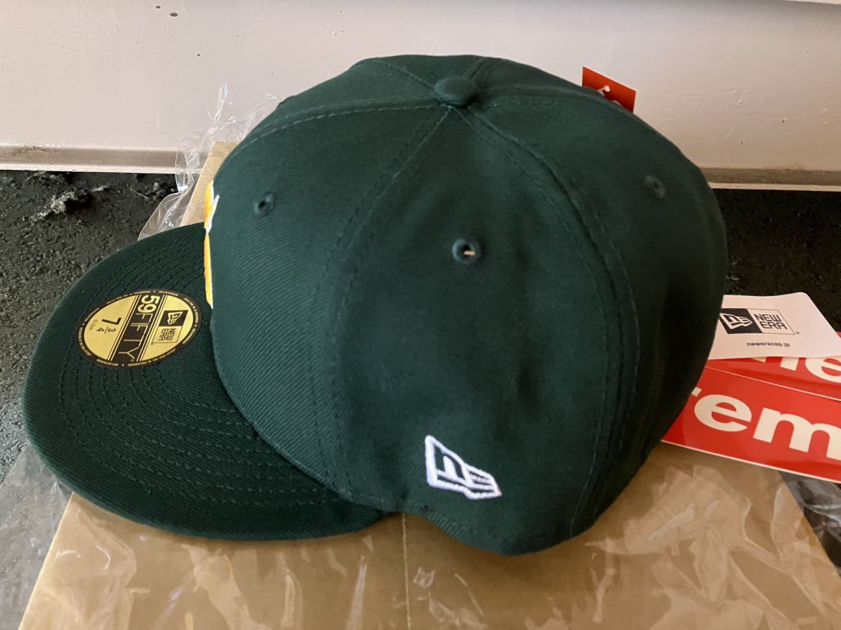 新品 Supreme S Logo New Era 7 3/4 グリーン 緑 BOX LOGO シュプリーム ボックスロゴ ニューエラ Tシャツ パーカー スウェット_画像2