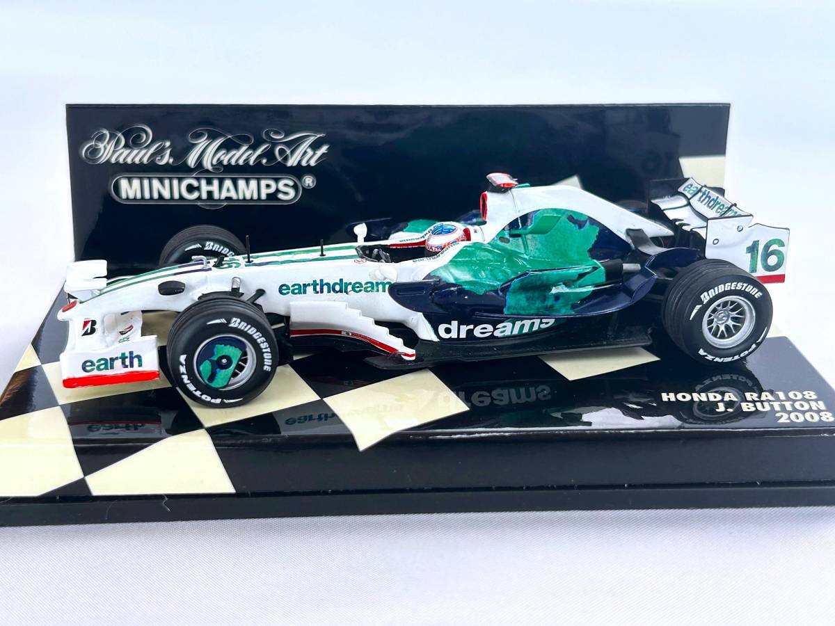 1/43 ホンダ レーシング F1 チーム RA108 J.バトン_画像2