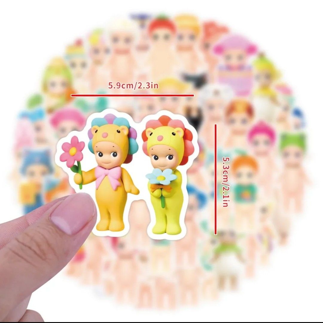 キューピー人形 ステッカー【62枚】ソフビ人形　赤ちゃん　子供　おもちゃ　懐かしい　昭和