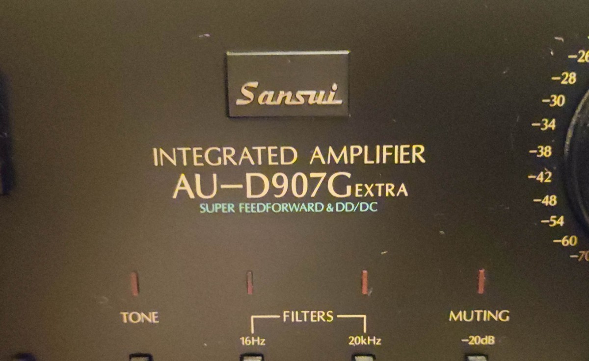 SANSUI サンスイプリメインアンプ AU-D907G EXTRA 目立つ傷汚れなし、通電確認済み、音出し未確認 _画像2