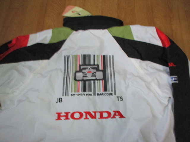 ホンダ・BAR・ジェイソンバトン・F1レーシング 当時物 サイズS（L相当） 専用袋付き・ジャケット 未使用 佐藤琢磨・スーパーGTの画像2