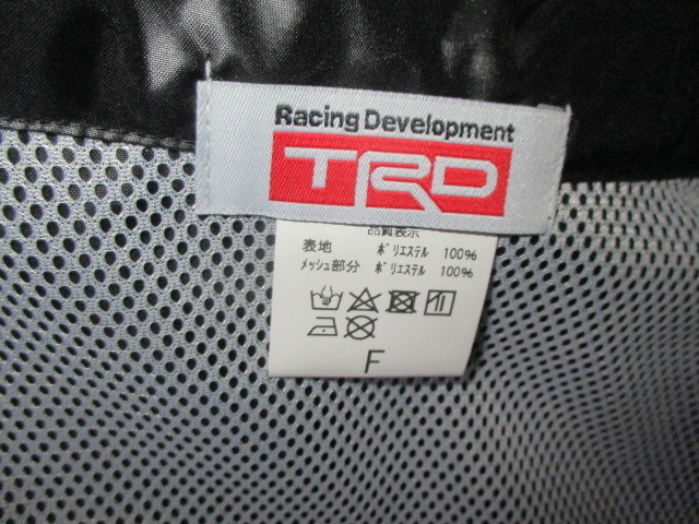トヨタ　TRDレーシング　デカロゴ　ナイロンジャケット　未使用　サイズF（LL相当）　デッドストック　ZENT・スーパーＧＴ・トムズ _画像9