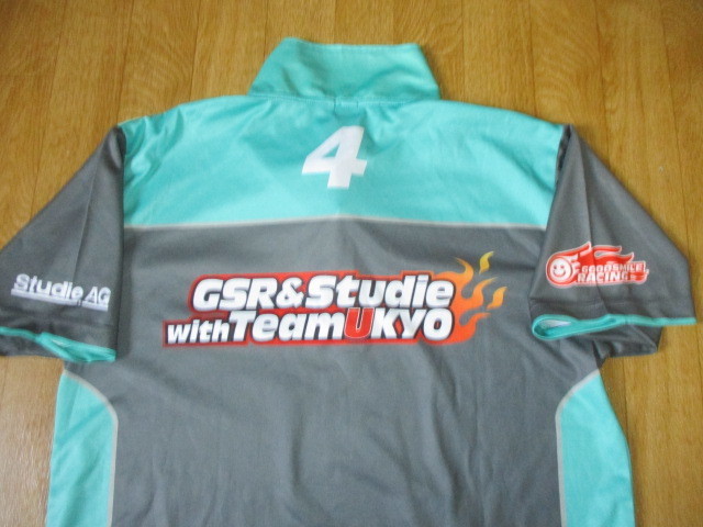  команда Katayama Ukyo *gdo Smile рейсинг Hatsune Miku *F1* super GT* dry рубашка "pit shirt" * футболка прекрасный б/у размер XL