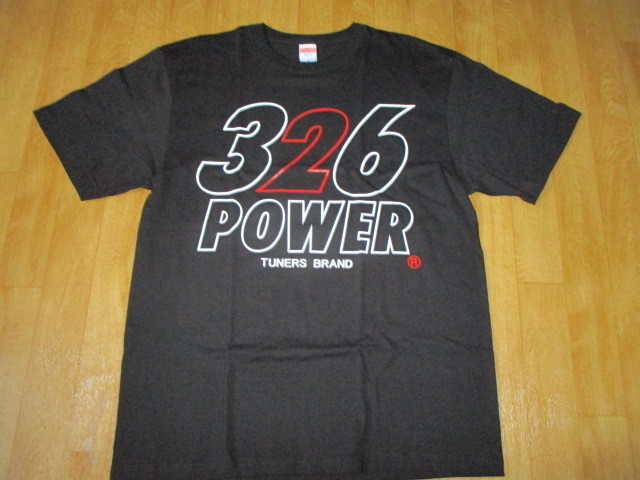 希少・ミツル・326パワー・POWERレーシング デカロゴ Tシャツ 未使用 デッドストック サイズXL スーパーGT・サスペンションホイールの画像2