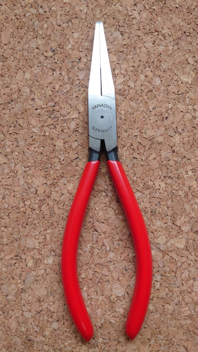 KNIPEX 30-190 ロングノーズプライヤー ダックビルタイプ 希少モデル ドイツ製 比較的良好 ラジオペンチ クニペックス_画像2