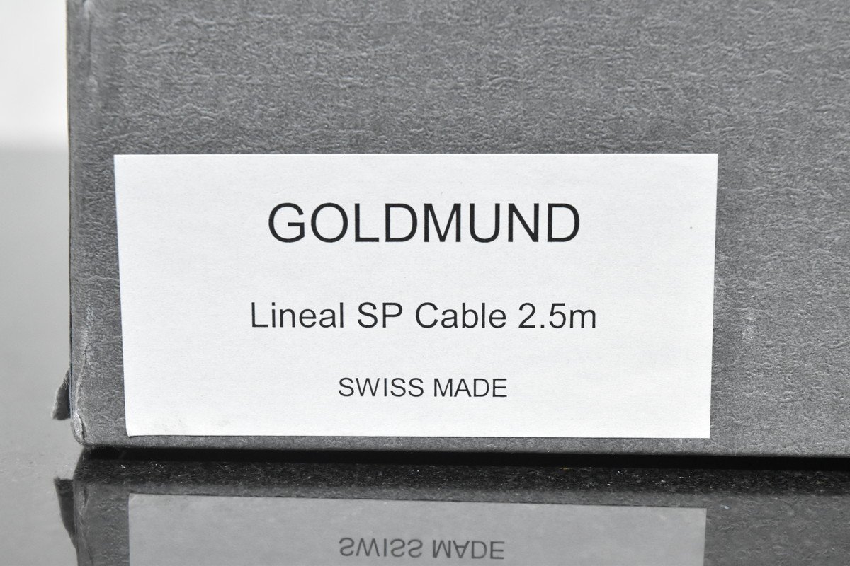 【送料無料!!】GOLDMUND LINEAL SP スピーカーケーブル 約2.5m + LSA-S1 ペア ゴールドムンド_画像7