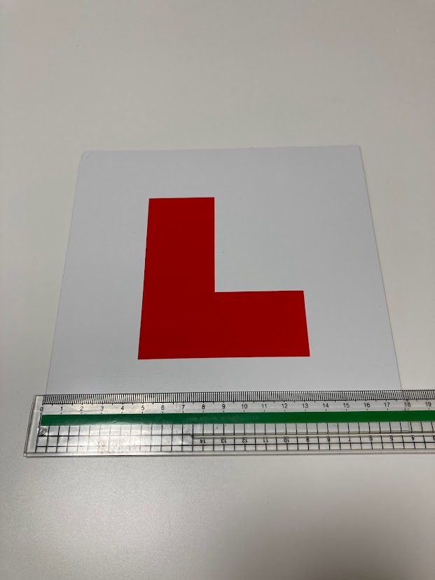イギリス 英国 UK 自動車 初心者マーク L字マーク L-Plates 若葉マーク マグネットタイプ Learner 仮免許の画像3