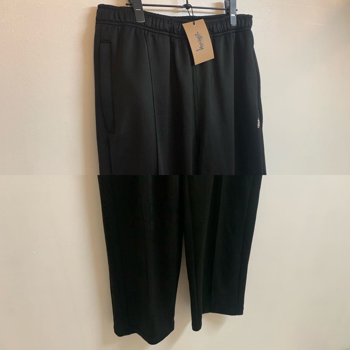 Stussy ステューシー 2023s POLY TRACK PANT ポリトラックパンツ トラックパンツ ロゴジャージパンツ BLACK ブラック LARGE アーカイブ_画像4