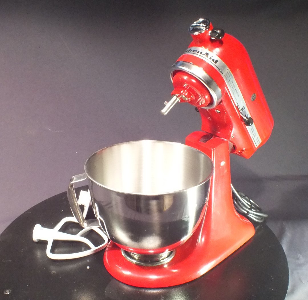 030224 キッチンエイド KitchenAid / ミキサー 9KSM95ER Ultra Power 225W フルセット 動作品_画像2