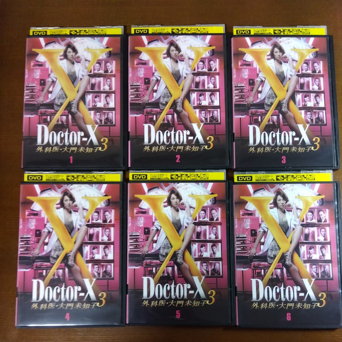 DVD ドクターＸ Doctor-X 外科医 大門未知子3 全巻 全6巻 レンタル落ち ケースなし発送あり_画像1