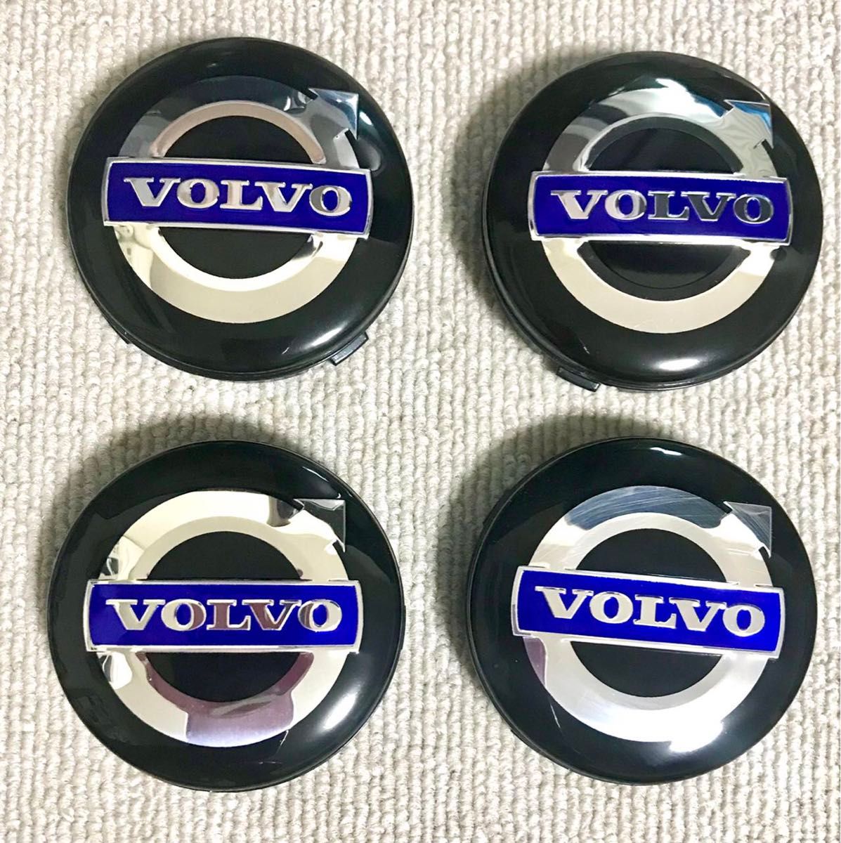 ボルボ　Volvo センターキャップ　ネイビー　ホイールキャップ　64mm 青銀