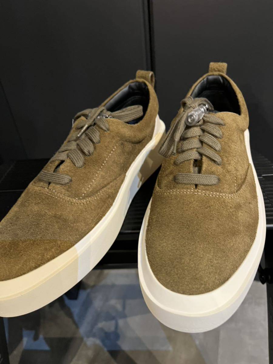 FEAR OF GOD 101 LACE UP SNEAKER OLIVE ROUGH SUEDE size40 フィアオブゴッド スニーカー_画像1