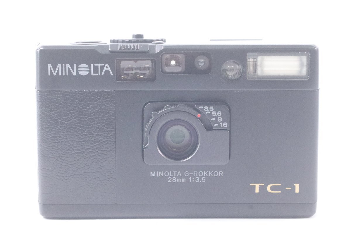 MINOLTA TC-1 ミノルタ G-ROKKOR 28mm F3.5 AF コンパクトカメラ フィルムカメラ ブラック 43256-Y_画像1