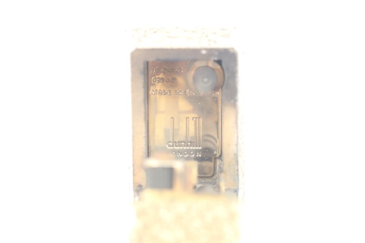 Dunhill ダンヒル ガスライター ゴールドカラー 喫煙具 喫煙グッズ 卓上ライター 火花OK 2440-B_画像9