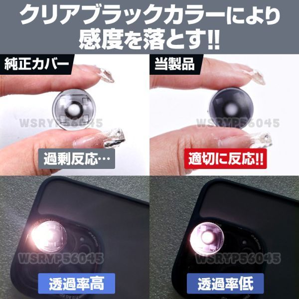 オートライト センサー カバーコンライト 18mm 車 自動調光 半透明 レンズ 交換 クリアブラック トヨタ ダイハツ アトレー ハイゼット E377_画像4