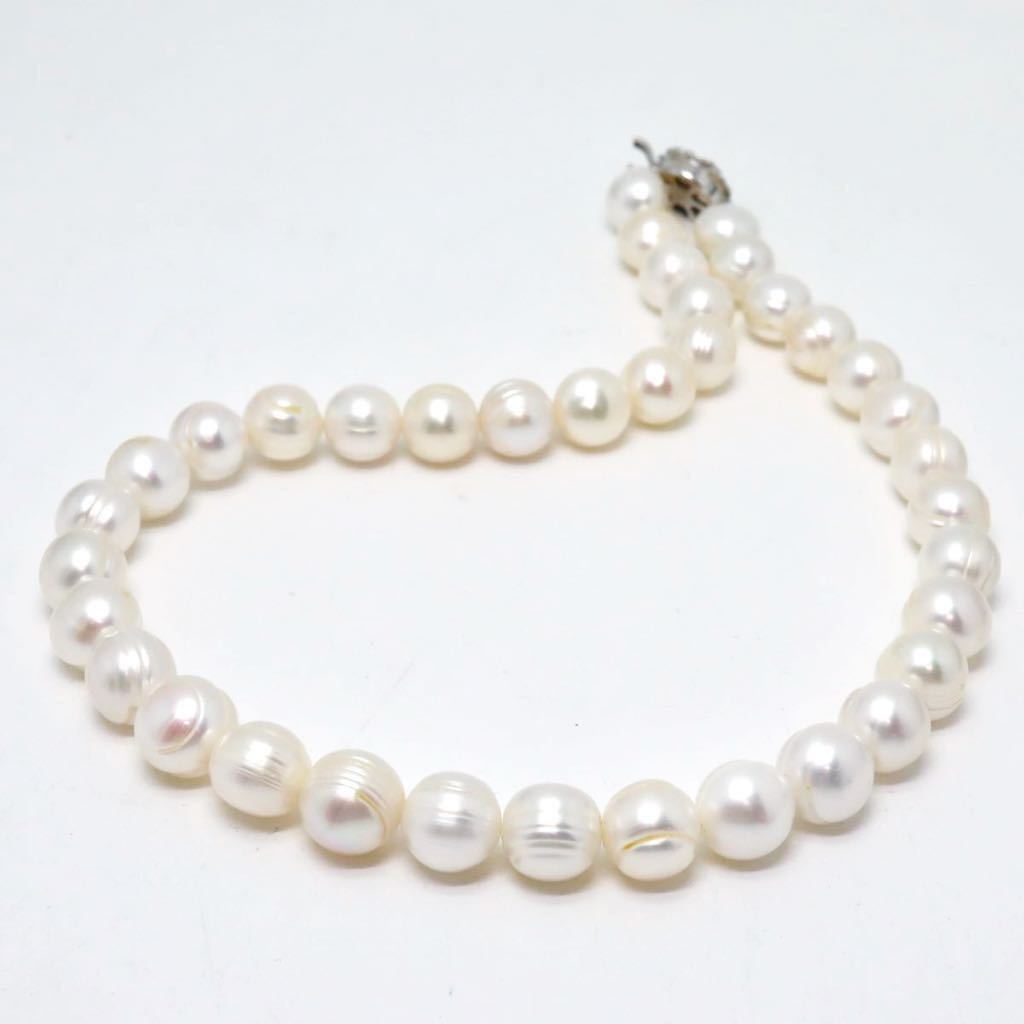 ＊本真珠ネックレス＊f 約69.2g 約43.0cm パール pearl necklace accessory jewelry silver EA2-_画像3