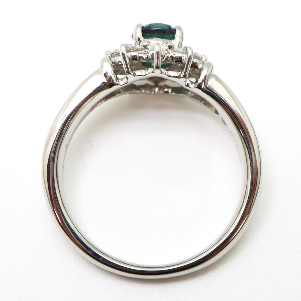 ＊CrescentVert(クレサンベール)Pt900アレキサンドライト/天然ダイヤモンドリング＊m 約7.6g 約12号 diamond jewelry 指輪 ring ED4/EE5_画像6