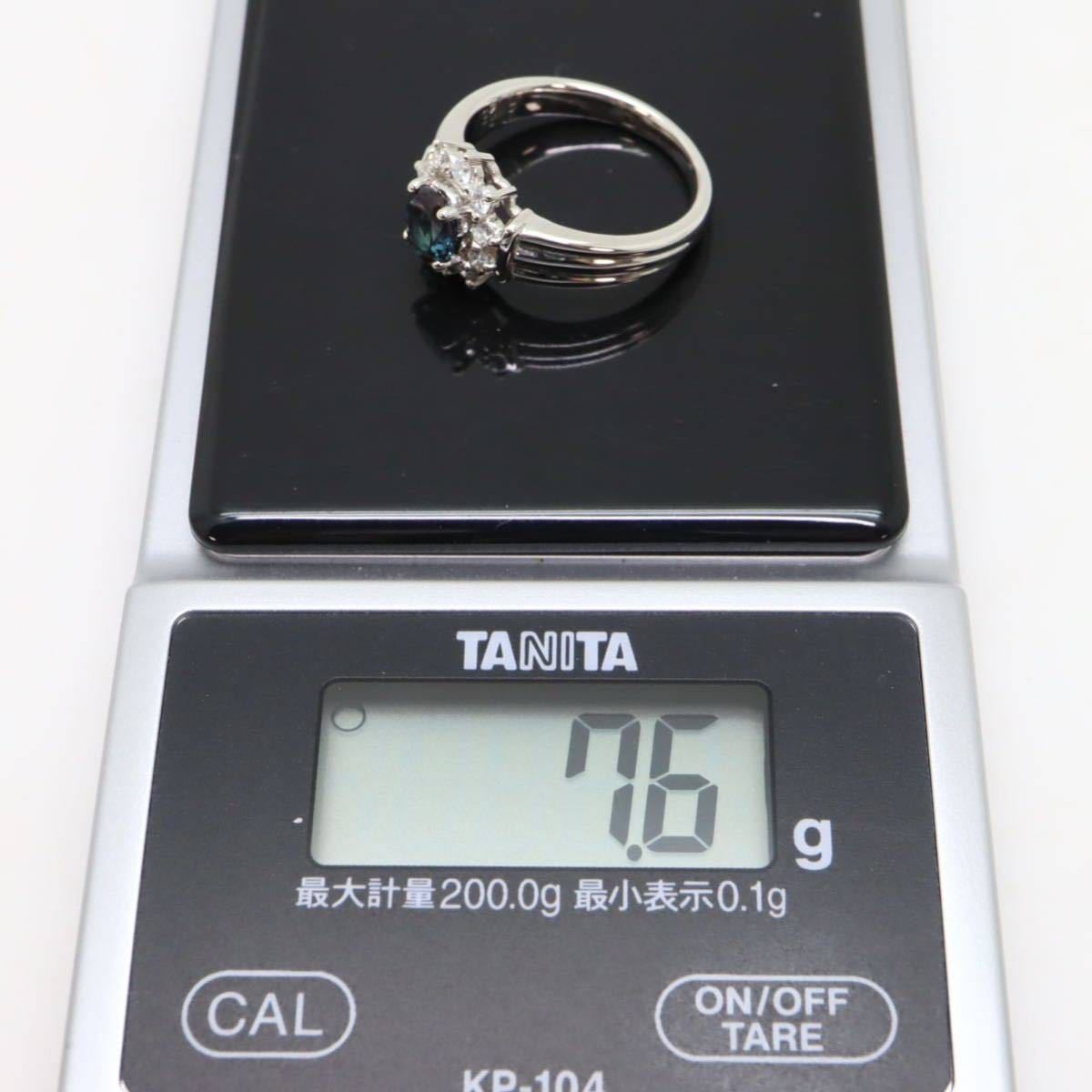 ＊CrescentVert(クレサンベール)Pt900アレキサンドライト/天然ダイヤモンドリング＊m 約7.6g 約12号 diamond jewelry 指輪 ring ED4/EE5_画像9