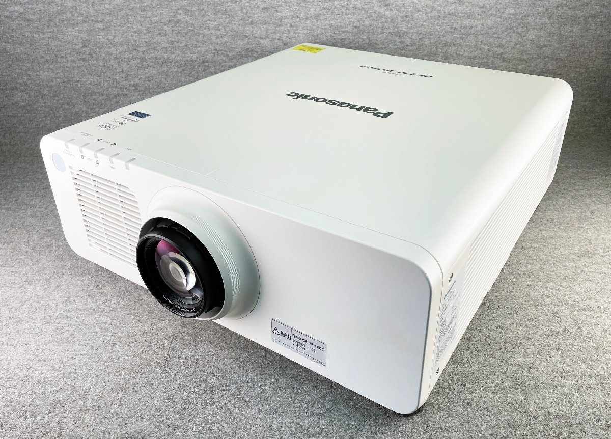 M◆Panasonic/10000lm 1チップDLP業務用プロジェクター/PT-RZ970JW/使用時間:1386h/光源使用時間:1343h/電源ケーブル・リモコン付き(1_画像1