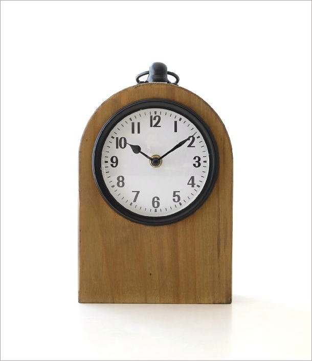 置き時計 おしゃれ アナログ スタンドクロック 木製 天然木 無垢 置時計 ウッドスタンドクロック MB 送料無料(一部地域除く) cov3297_画像6