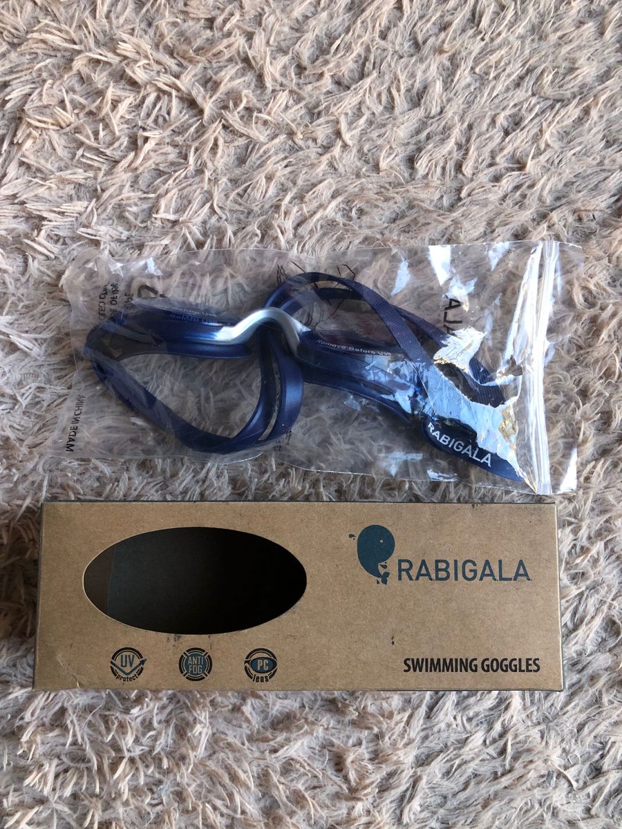 未使用品 RABIGALA ラビガラ スイミングゴーグル ダークブルー ジュニア Mサイズ