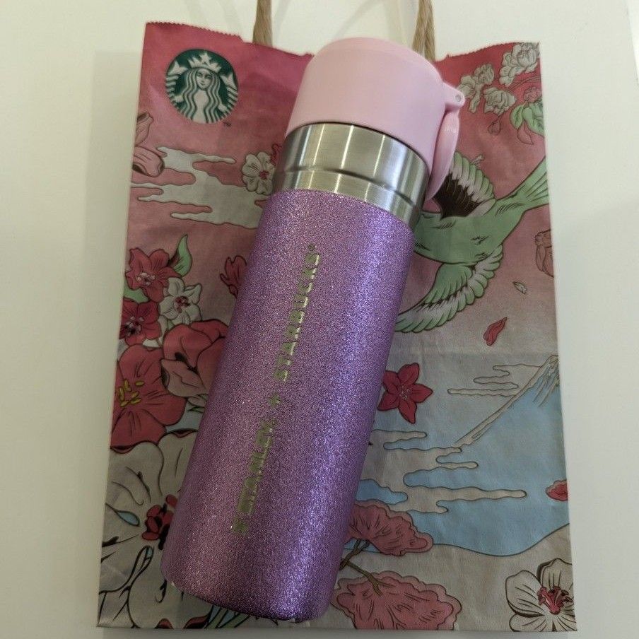 スタバ ステンレスボトルSTANLEYグリッターパープル473ml|Yahoo スタバ ステンレスボトルSTANLEYグリッターパープル473ml|Yahoo