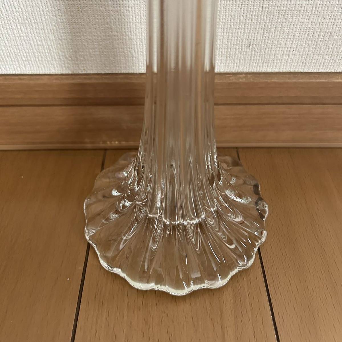  rare glass vase one wheel .. flower base height approximately 61cm antique ornament interior flower vase flower go in 