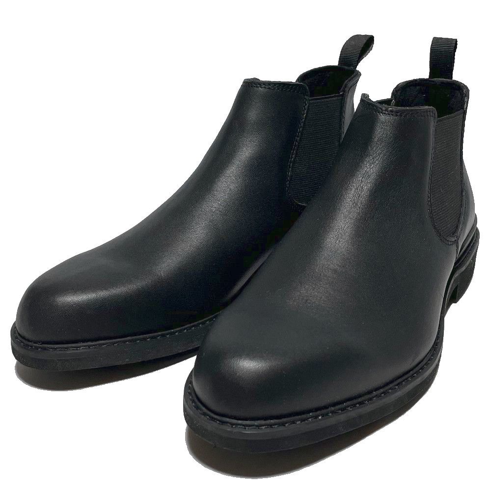  unused Hawkins TRAVELLER Hawkins tiger bela- waterproof /. slide leather side-gore walking shoes US:7 JP:25.0 black ankle boots 