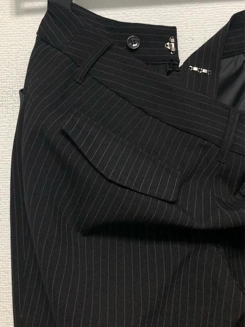 新品☆13号L♪黒系ストライプ♪パンツ・スカート付スーツ3点セットお仕事・通勤☆r306_画像8