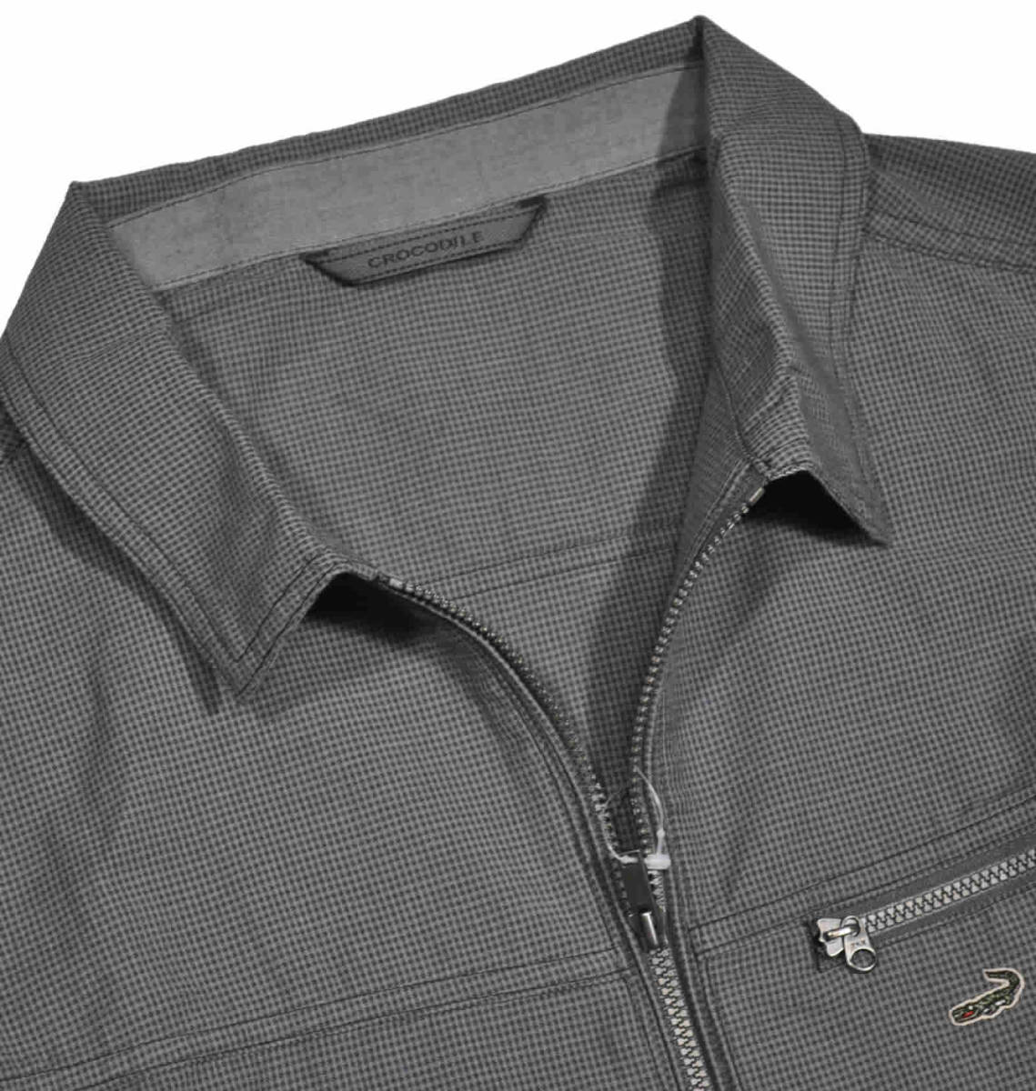 [クロコダイル] カバーオール ジャケットジャンパー 綿混 春夏 Lサイズ 2チャコール 1604-03401の画像2