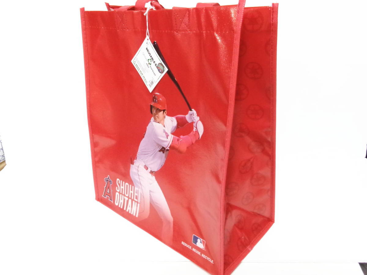 大谷翔平 二刀流 ショッピング エコバッグ トートバッグ リサイクル エンゼルス 2023 ベースボール MLB Shohei Ohtani Tote Bag _画像3