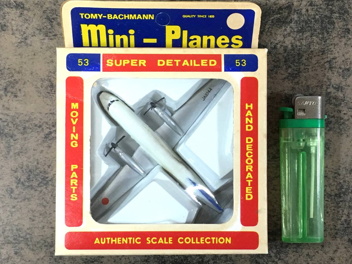 ☆旧トミー バックマン ミニプレーン 日本航空機「NAMC YS-11」香港製 TOMY BACHMANN Mini-Planes 1970年代♪_画像1