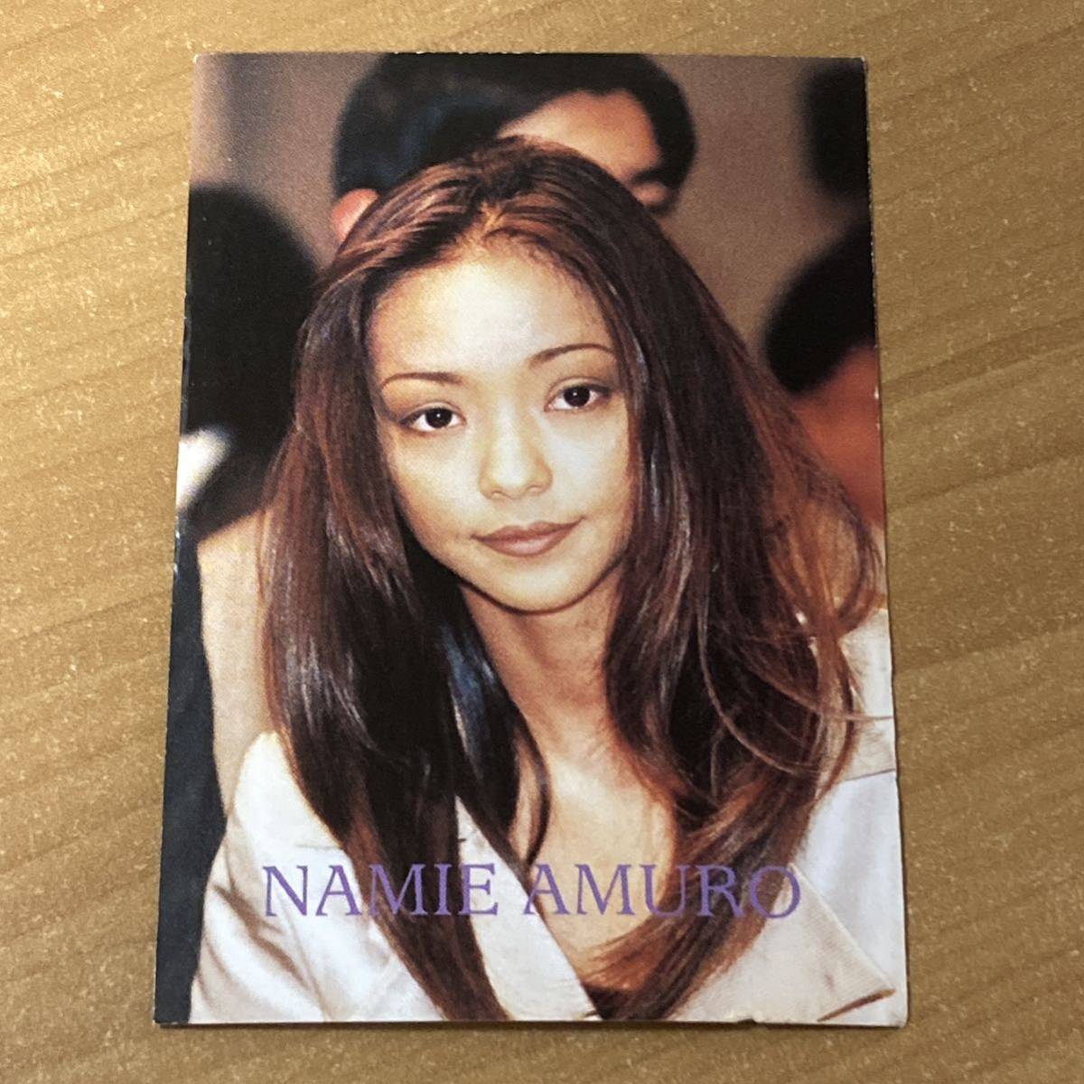 [希少] 安室奈美恵 アイドルカード プロマイド キラ 歌手 アーティスト 当時物 CR O69_画像2