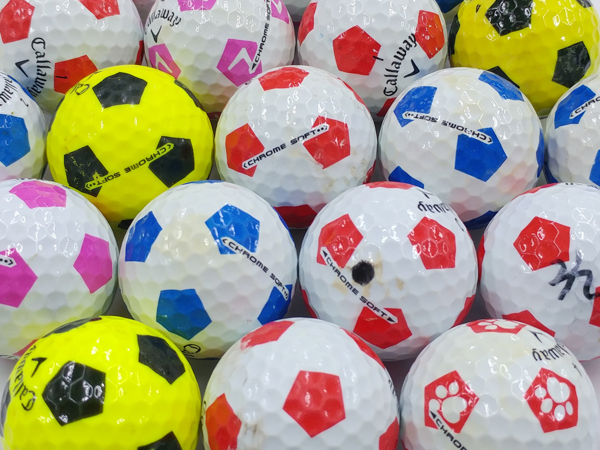 ★Bランク★キャロウェイ CHROME・SOFT TRUVIS カラー・年代混合 30個