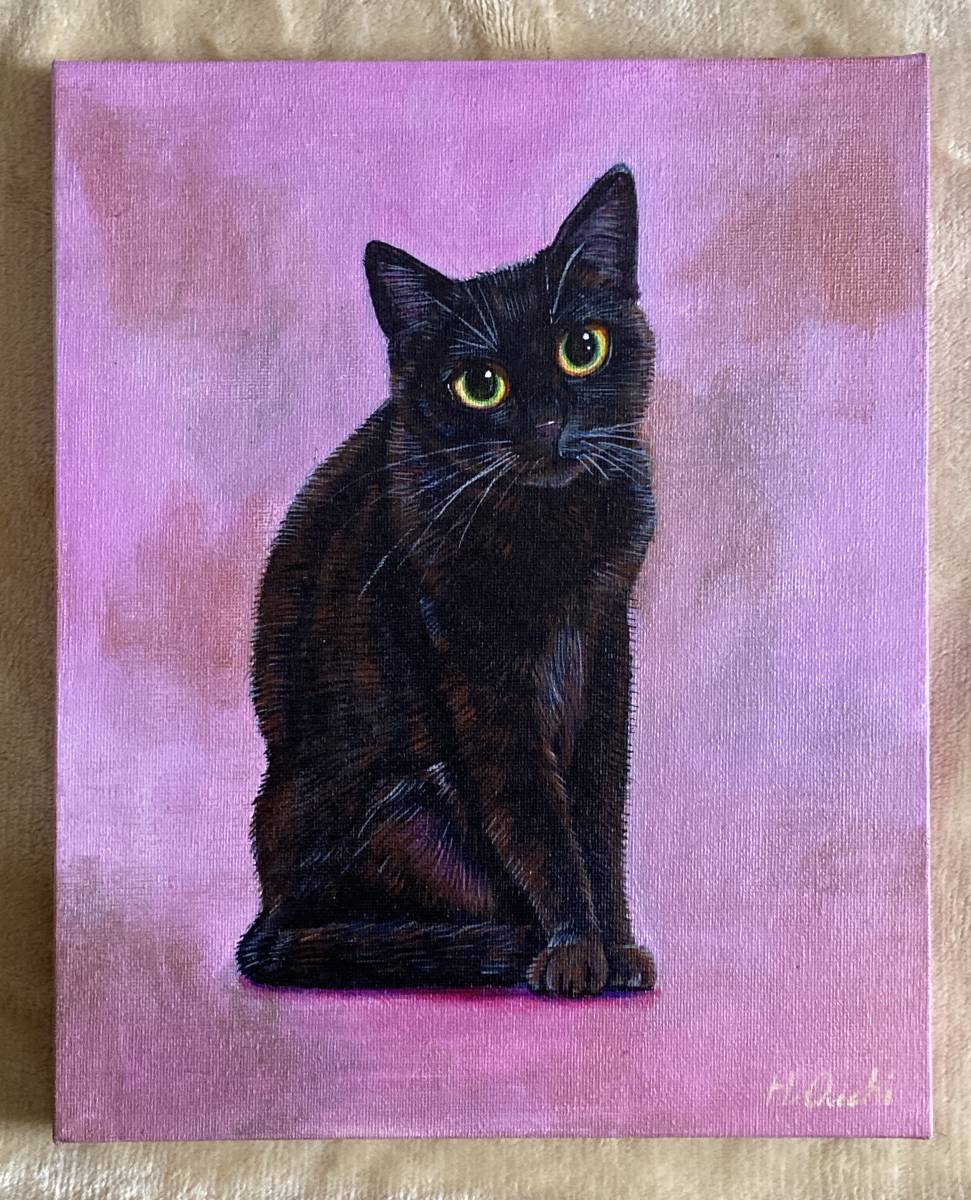 Yahoo!オークション - 黒猫の絵 オリジナル 一点物 アクリル画 Yahoo!オークション - 黒猫の絵 オリジナル 一点物 アクリル画