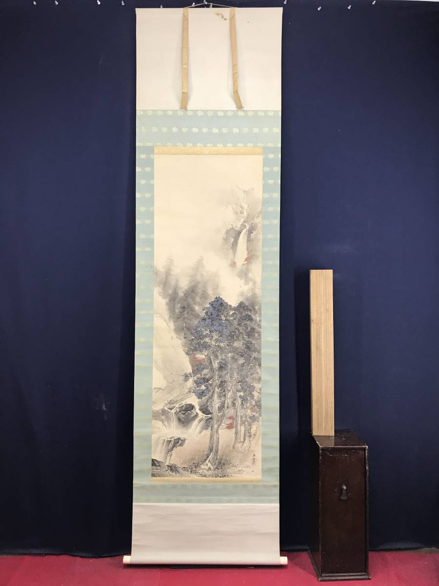 真作/山田敬中/春秋山水図/山水図/山水人物図/双幅/対幅/ 真作/山田敬中/春秋山水図/山水図/山水人物図/双幅/対幅/