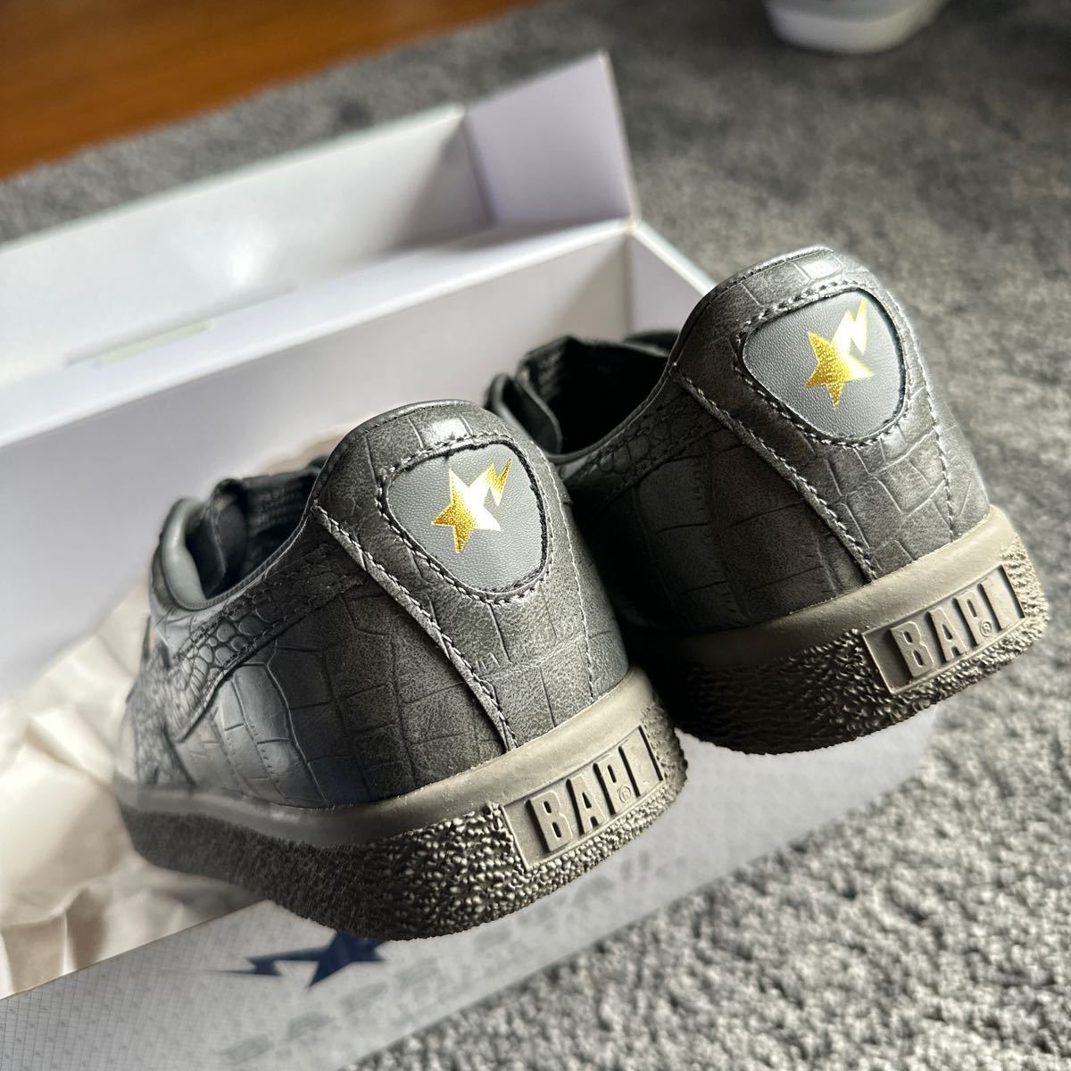 グレークロコA BATHING APE BAPE STA(ベイプスタ) ベイプ US9 27 グレークロコA BATHING APE BAPE STA(ベイプスタ) ベイプ US9 27