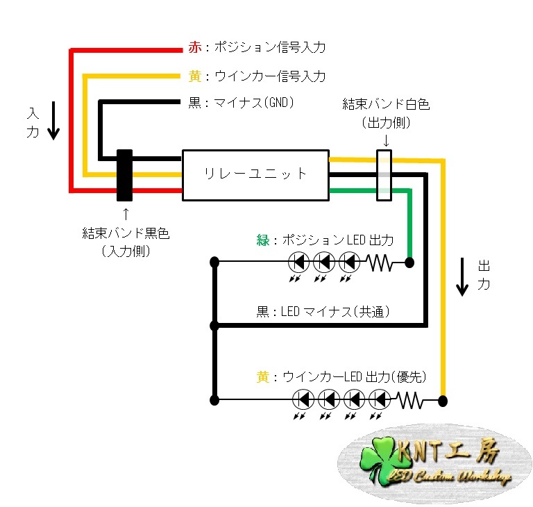 ●安心保証○ウインカー優先リレーユニット 2色LED切替コントローラー 2個セット ウィンカー遅延回路内蔵 (12V車LED専用)○●_画像3