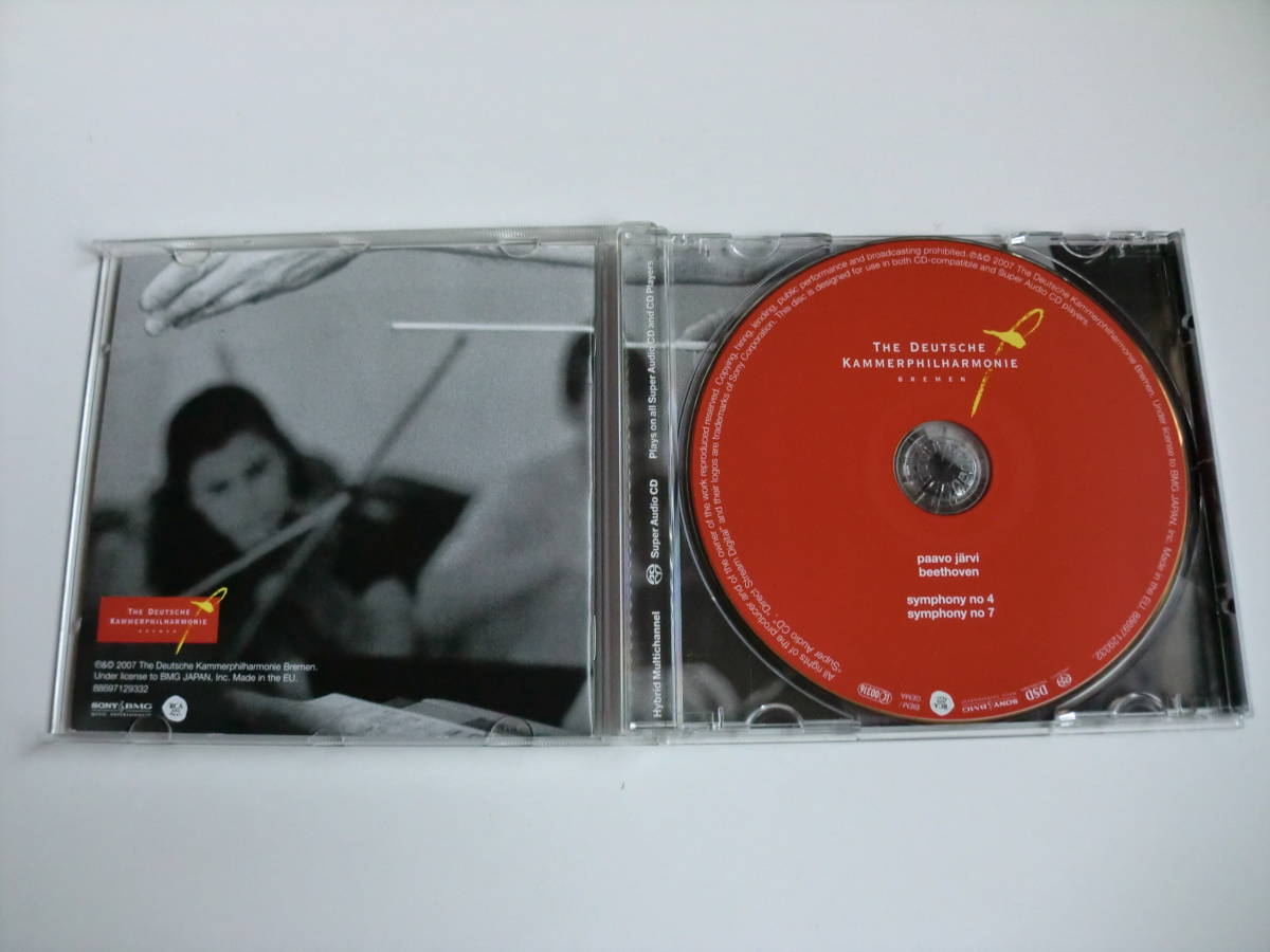  SACD「ベートーヴェン：交響曲第4番/第7番」　パーヴォ・ヤルヴィ 指揮　ドイツ・カンマーフィル　輸入盤_画像3