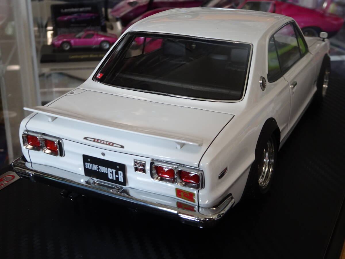 ☆IG3235☆1/18 日産 スカイライン 2000 GT-R KPGC10 ホワイト☆ハコスカ☆イグニッションモデル ignition model☆Skyline 2000 GT-R☆の画像4