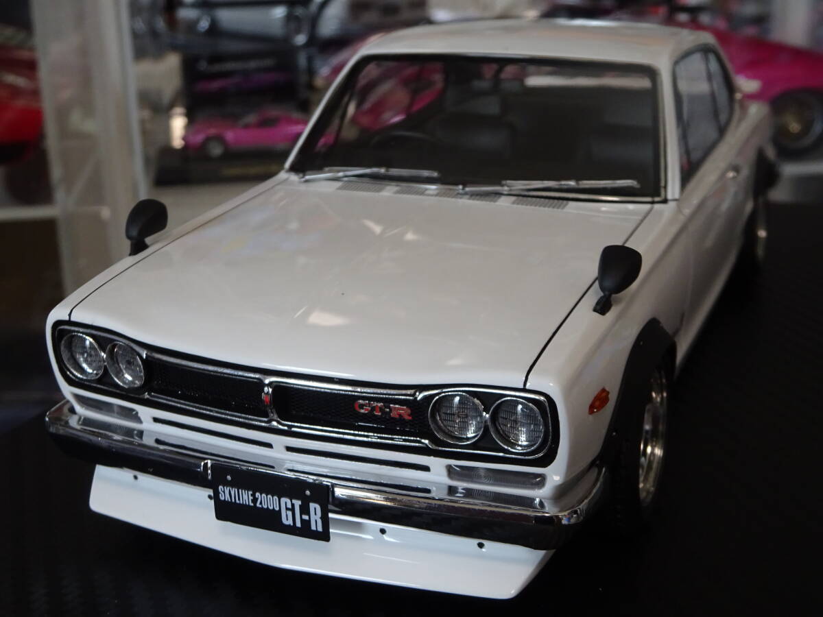 ☆IG3235☆1/18 日産 スカイライン 2000 GT-R KPGC10 ホワイト☆ハコスカ☆イグニッションモデル ignition model☆Skyline 2000 GT-R☆の画像3