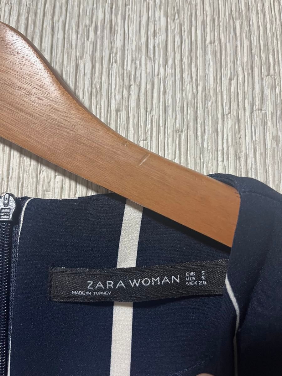 ZARA ストライプタイトワンピース