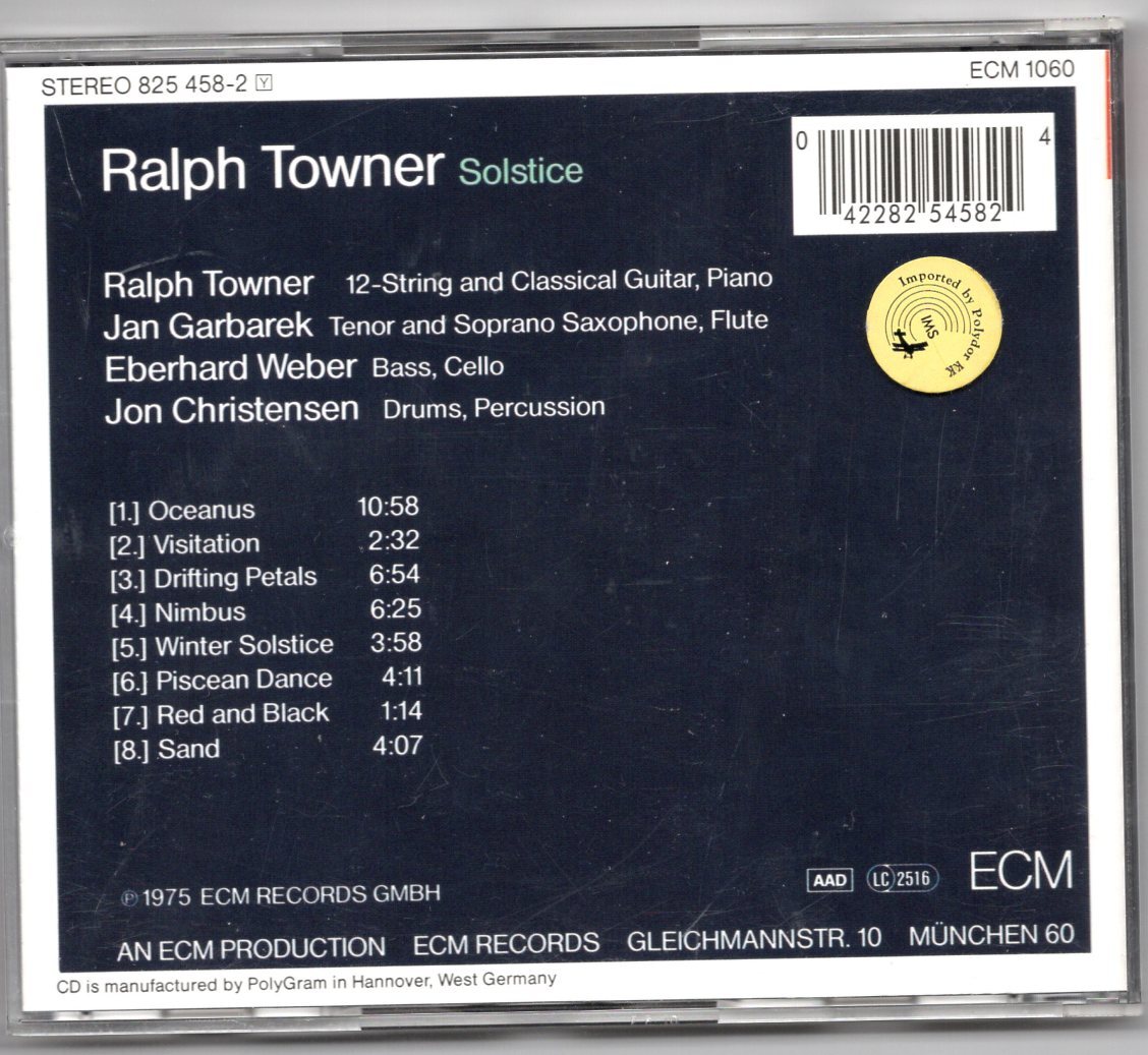 ♪ECM独盤!!! Ralph Towner-Solstice♪_画像2