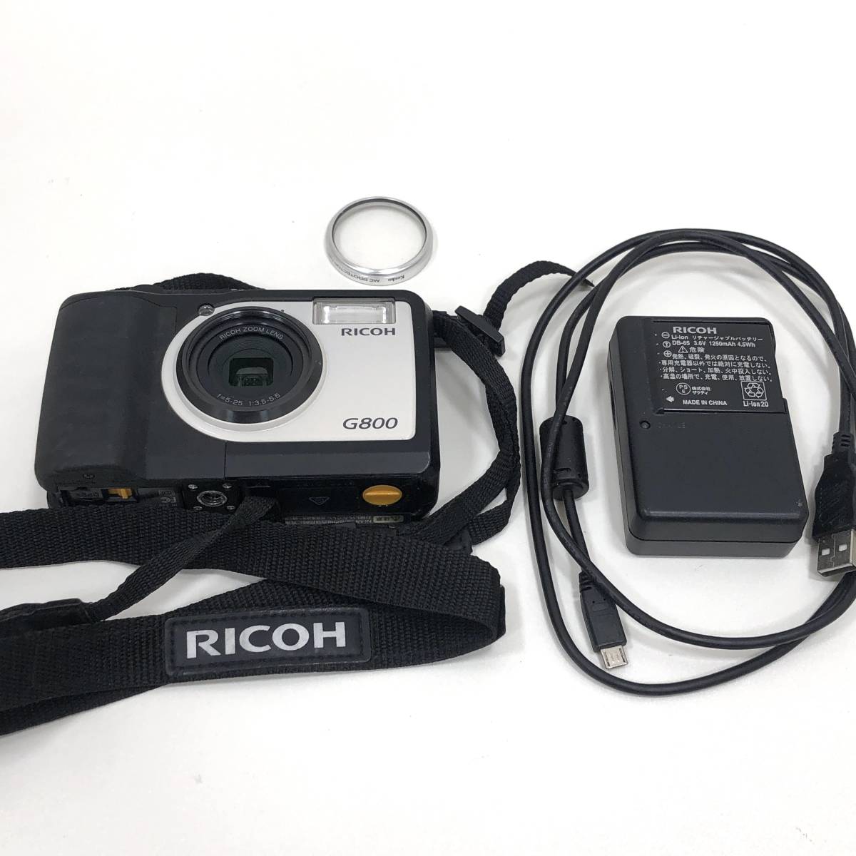 （OT2213）RICOH デジタルカメラ G800 広角28mm 防水5m 耐衝撃2.0m 防塵 耐薬品性 _画像1