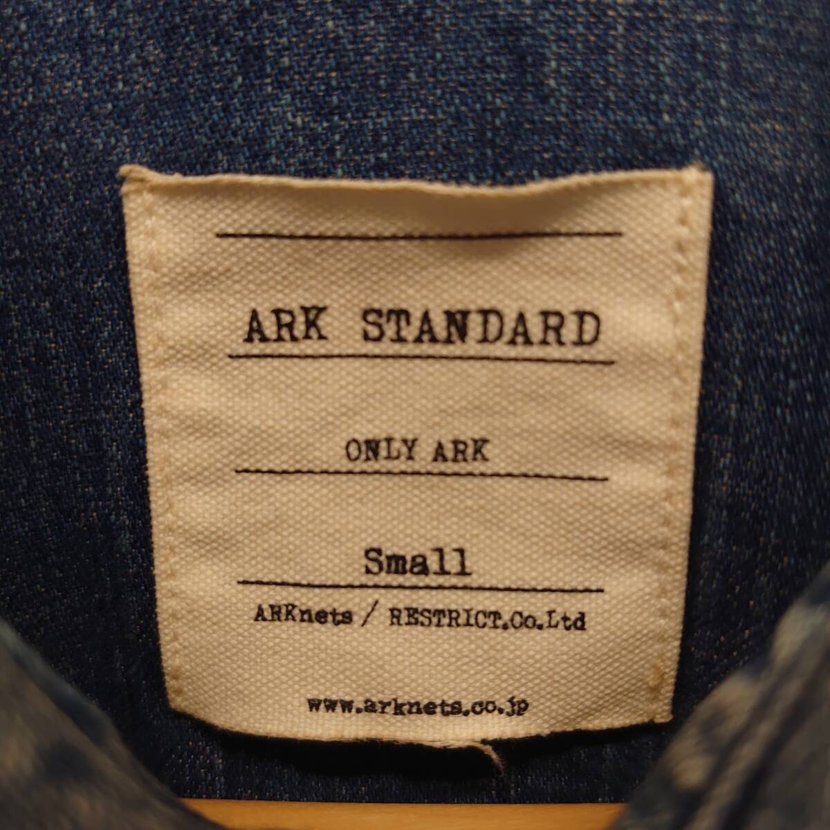 ARK STANDARD アークスタンダード 長袖シャツ デニムウエスタンシャツ ワークシャツ メンズ コットン S 10106336_画像6