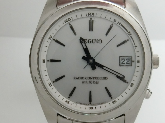 * Junk * Regno men's radio wave solar watch RS25-0484H