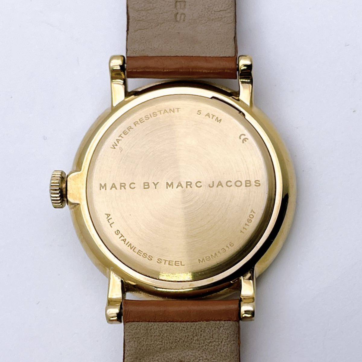 MARC BY MARC JACOBS マークジェイコブス ベイカー MBM1316 レディース 腕時計 QZ クォーツ スモセコ アナログ ウォッチ◎稼働品の画像6