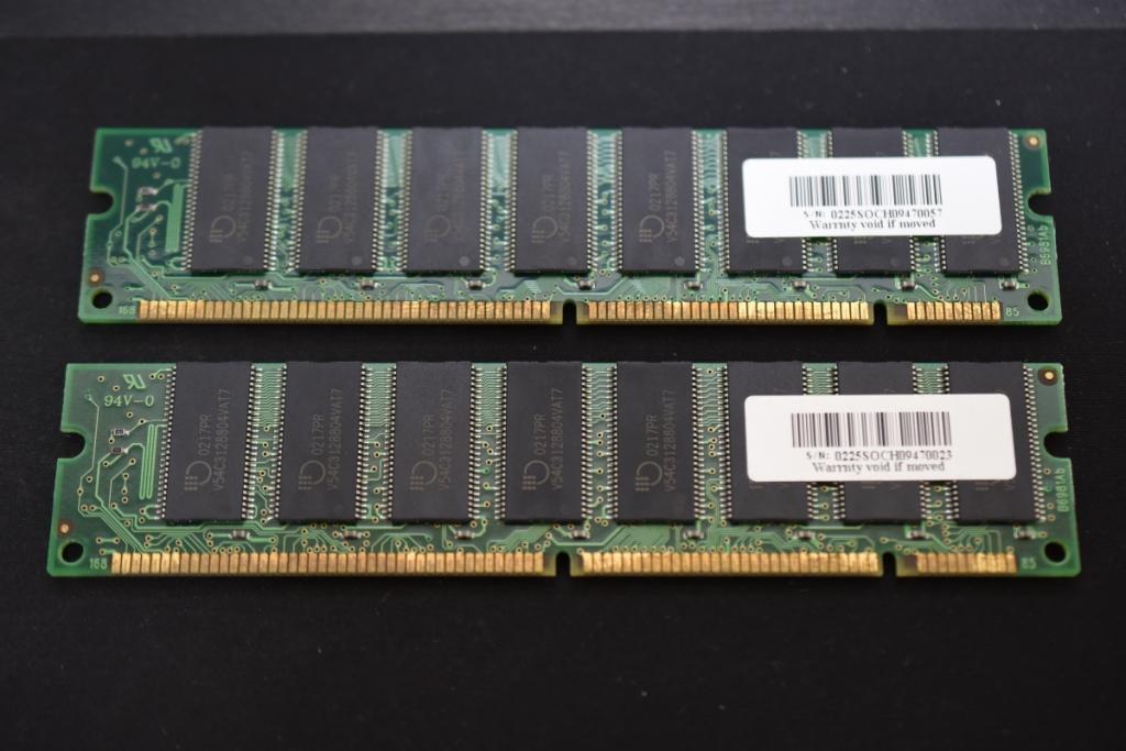 D2PC133CL2-256M A-DATA デスクトップパソコン用 DDR2メモリー 256MB×2 (動作未確認)_画像2