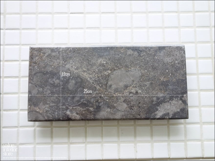 大理石トレイFL-GY 天然大理石 マーブルトレイ 飾り台 小物置き 長方形 フラット 自然石 トレー 手作り W25 x D12cm_画像5
